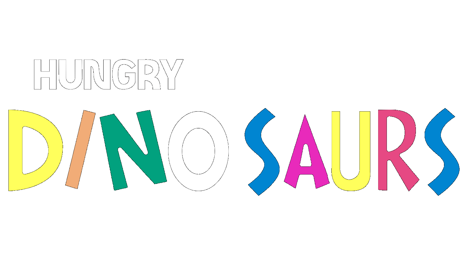 Hungry Dinosaurs logo for Super Nintendo